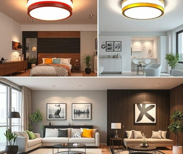 Jak dopasować kolory lamp sufitowych LED do stylu wnętrza? 5 kroków do harmonijnego oświetlenia w Twoim domu.